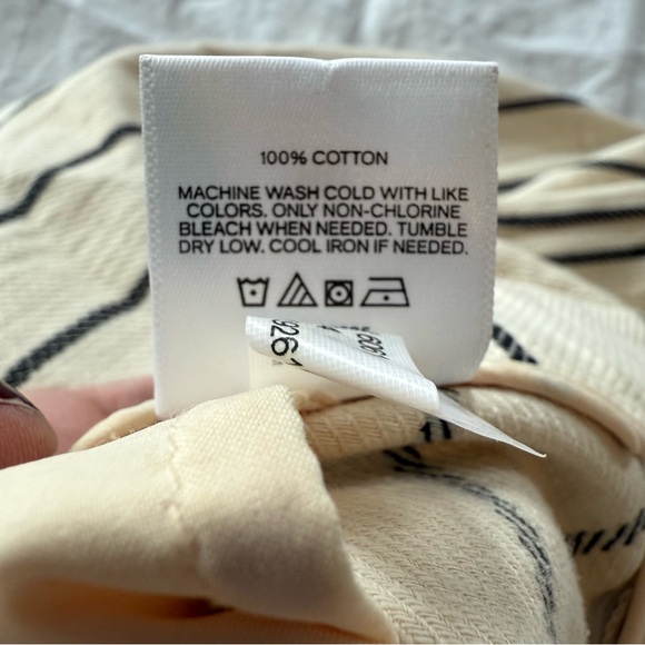 Express Editor Midrise Stripped Trouser Pants, Size 4, 100% Cotton - Picture 6 of 13